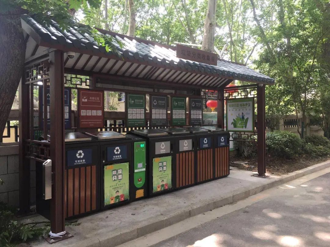 貓先生智能垃圾分類亭，定時(shí)定點(diǎn)垃圾收集點(diǎn) ，垃圾亭生產(chǎn)廠家